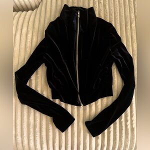 Brand new black velvet jacket